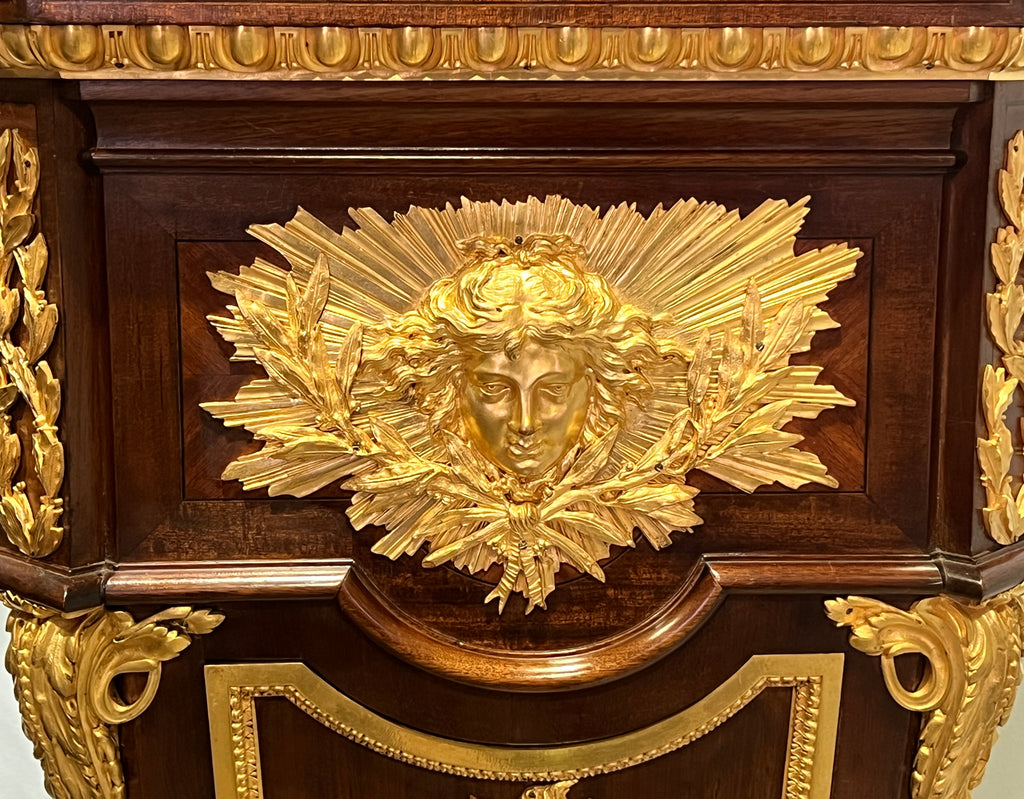 FRENCH ORMOLU MOUNTED REGULATEUR DE PARQUET BY HAENTGES FRERES, 19TH CENTURY