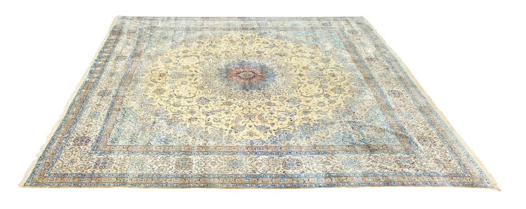 Large Persian Nain 100% silk square rug 20' x 20'