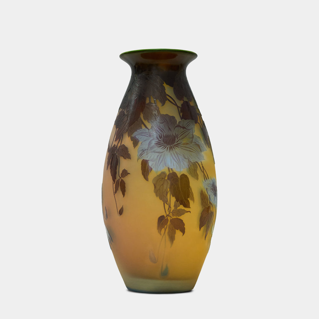 Large Galle cameo glass vase