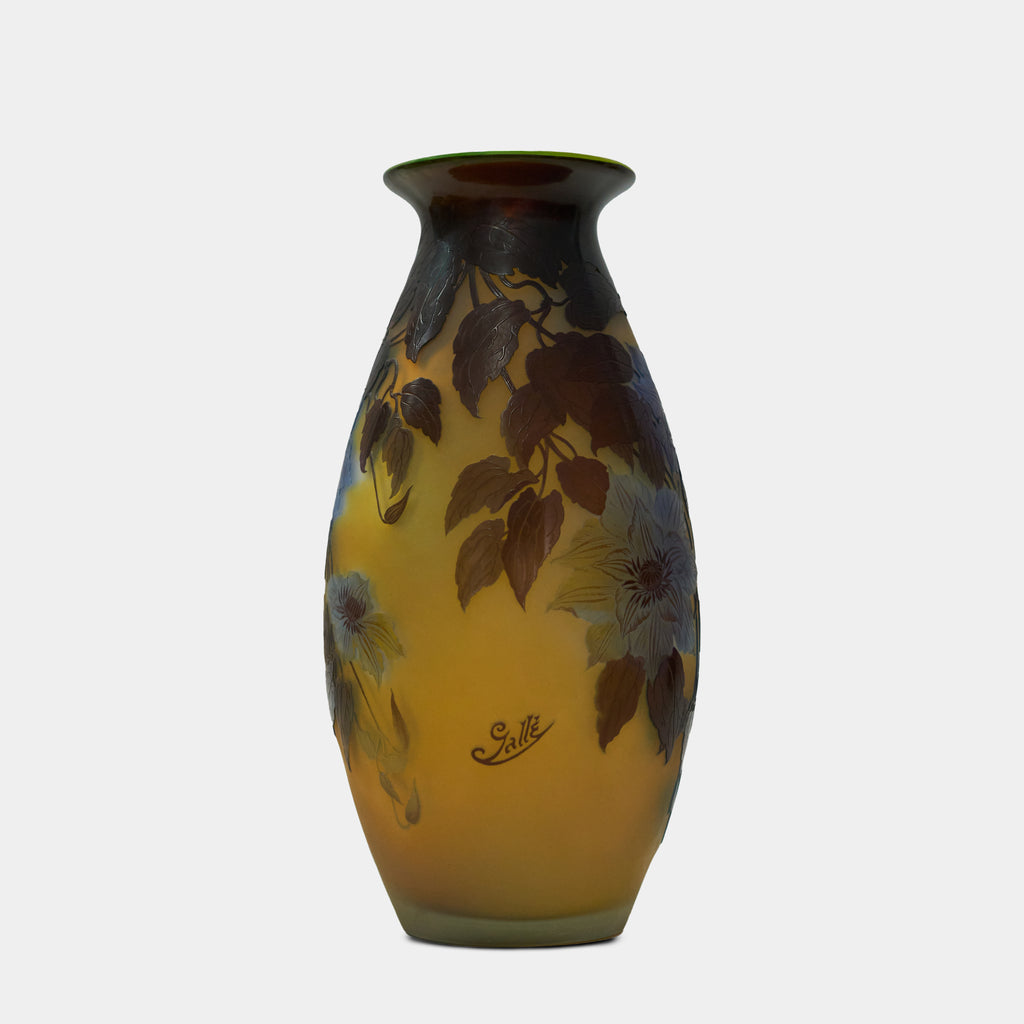 Large Galle cameo glass vase