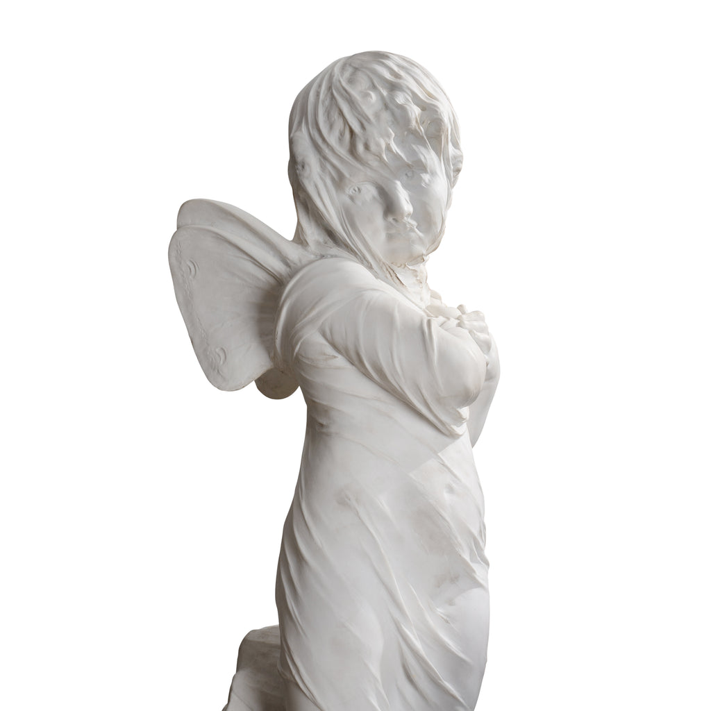 ORAZIO ANDREONI DEPICTING CUPID VEILED ITALIAN, LATE 19TH/ EARLY 20TH CENTURY