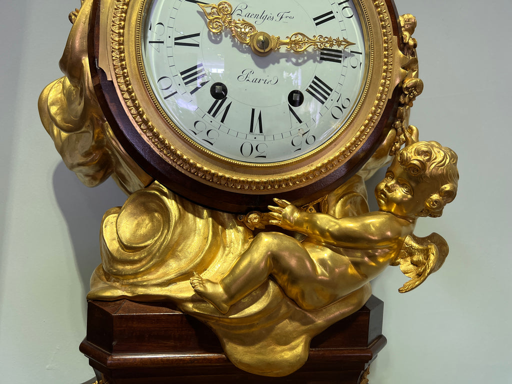 19th century French grandfather clock by Haentges Frères