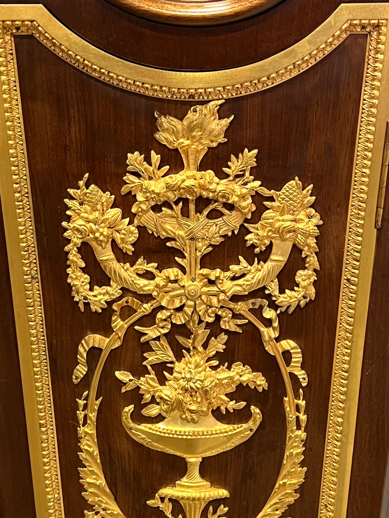 FRENCH ORMOLU MOUNTED REGULATEUR DE PARQUET BY HAENTGES FRERES, 19TH CENTURY