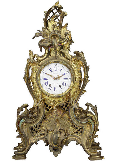 A Fine 19th Century Belgian Gilt Bronze Mantel Clock