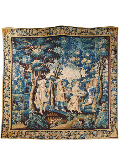 A Very Fine Late 17th Century Allegorical Flemish Brussels Baroque Tapestry