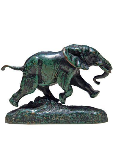 'Running Elephant', a bronze by Emile Barye