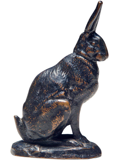 A Bronze Model of a Rabbit by Antoine-Louis Barye, Barbedienne Foundry