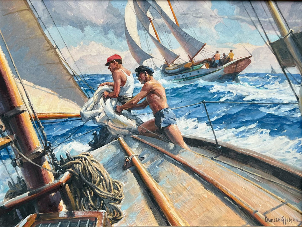 Joe Duncan Gleason - oil painting on panel
