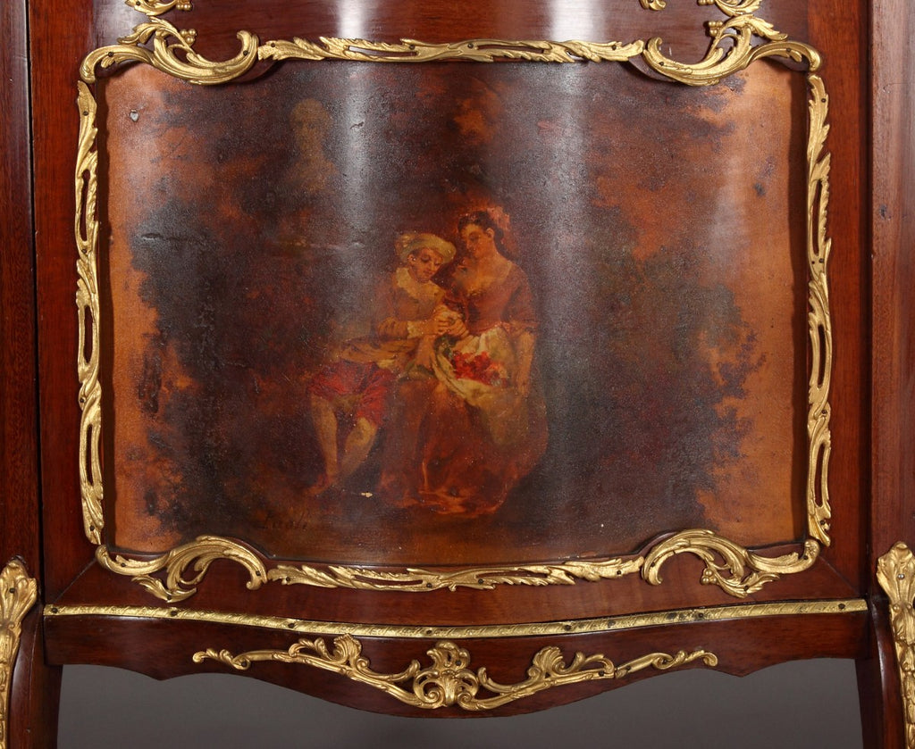 A French Ormolu Mounted & Painted Louis XV Style Vitrine