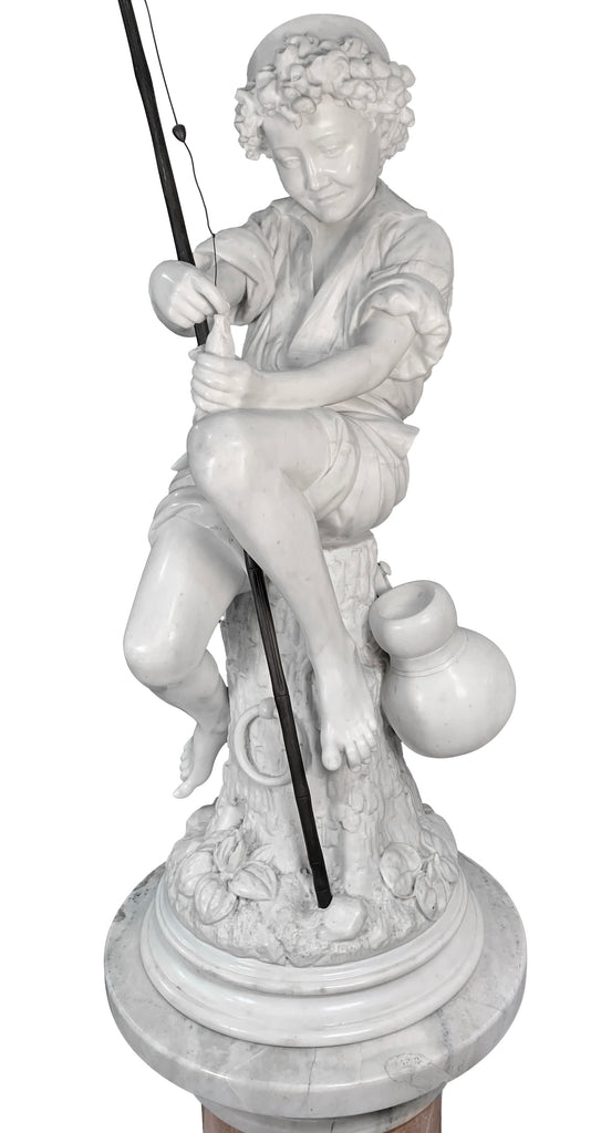 Large Italian Carrera Marble figure by Lot Torelli