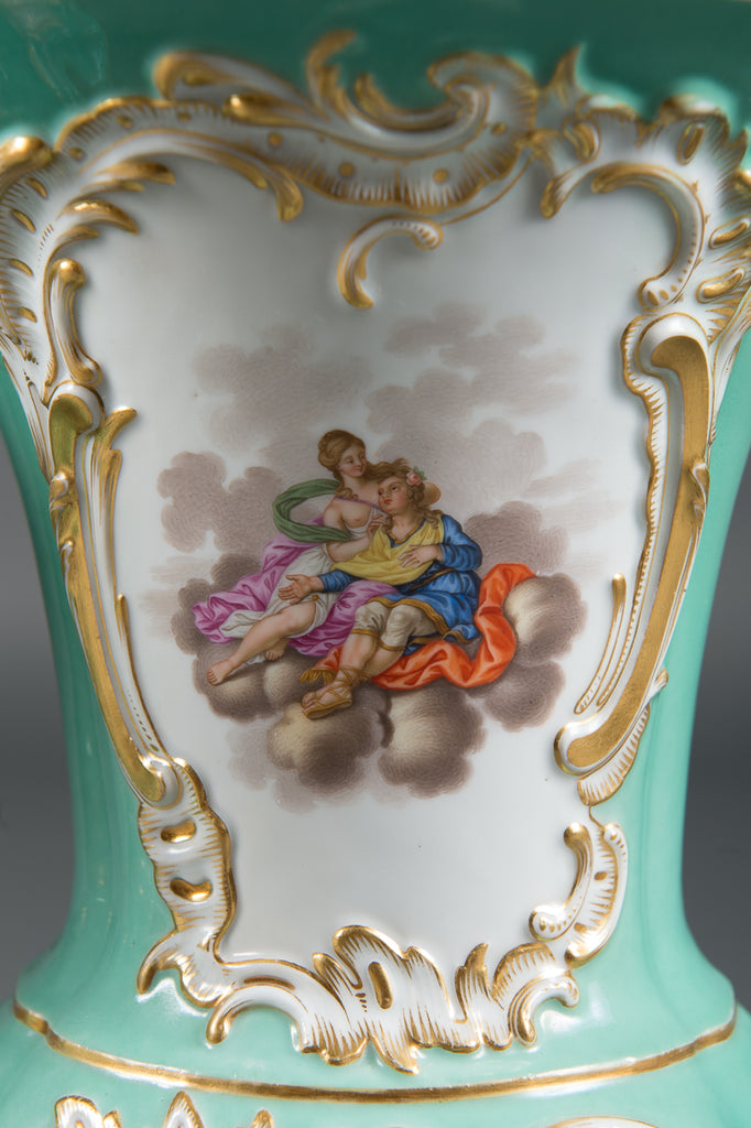 A Pair of German Meissen Porcelain Vases