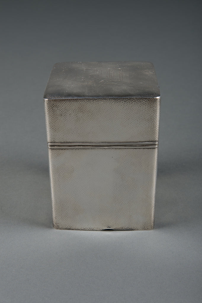An American Made Sterling Silver 950 Hammered Cigar Humidor Box
