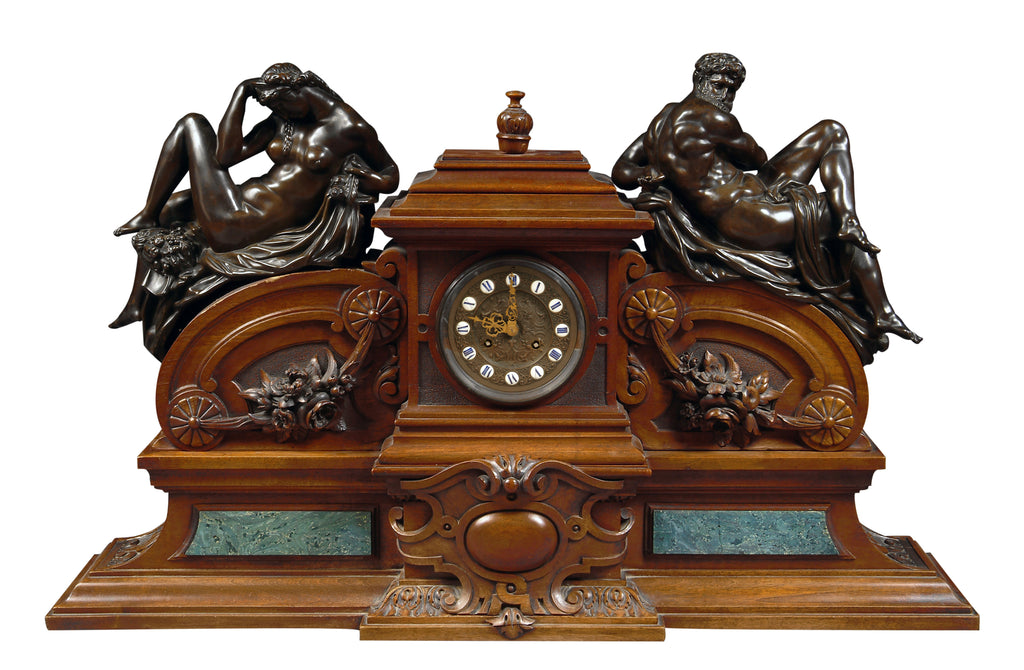 Large 19th Century 'Day and Night' clock by Victor Paillard