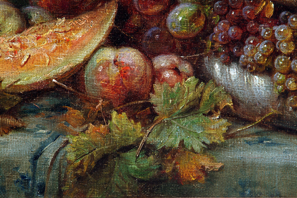 'Young lady with fruit' oil painting by Zatzka
