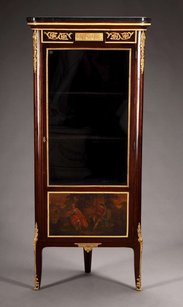 Antique French Ormolu Mounted 'Vernis-Martin' Corner Cabinet