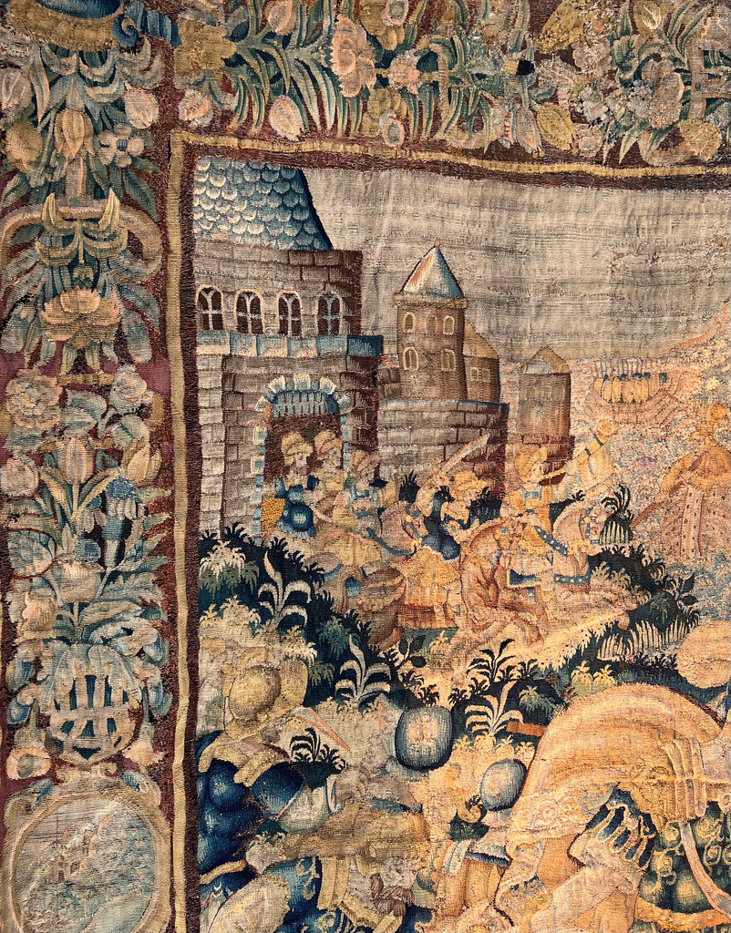 17TH CENTURY PALATIAL FLEMISH BAROQUE HISTORICAL TAPESTRY