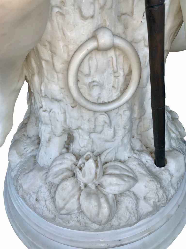 Large Italian Carrera Marble figure by Lot Torelli