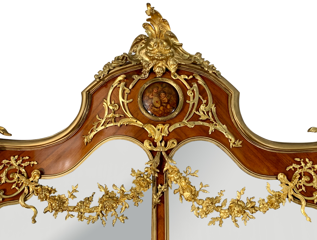 A Very Fine French 19th Century Ormolu-Mounted Louis XV Style Double-Door Vitrine