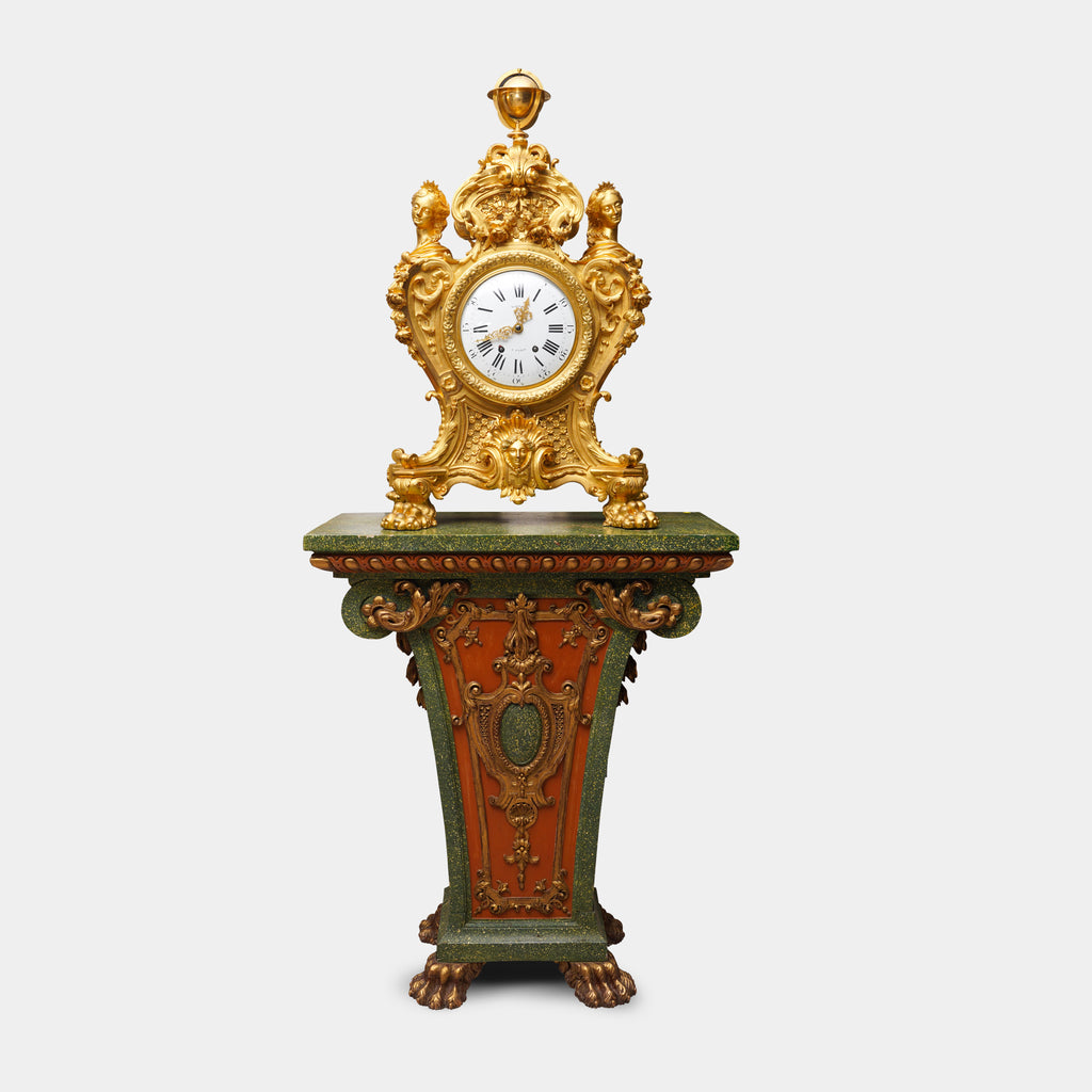A large French ormolu clock by Maison Marquis