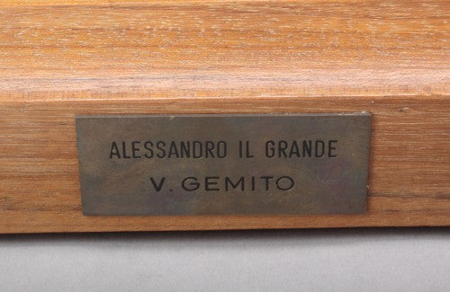 An Italian Bronze Relief of Alessandro Magnofirmato after Vincenzo Gemito