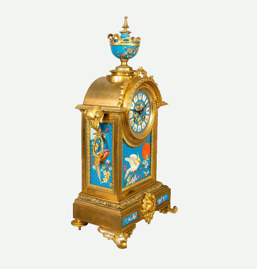 19th century French clock set in the Japonisme style