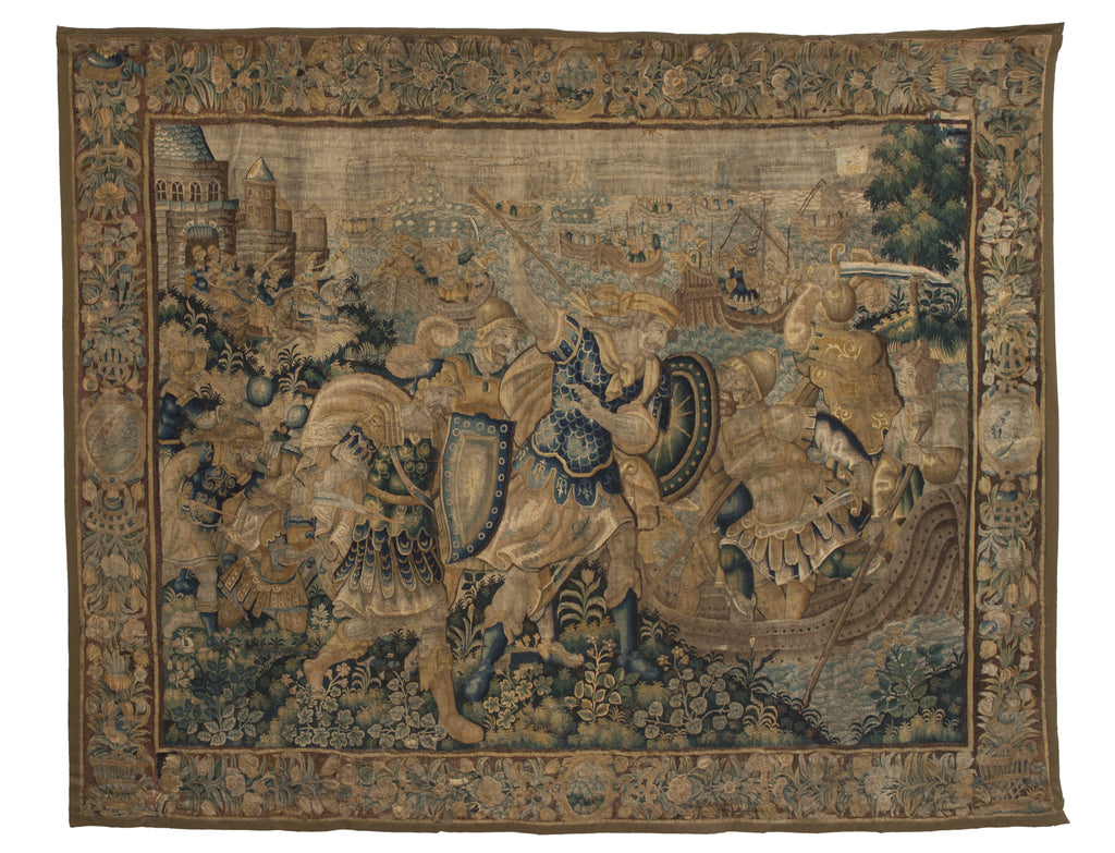 17th entury Flemish Century Baroque historical tapestry